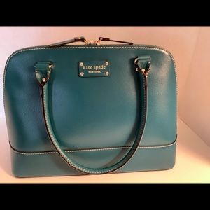 Kate Spade Wellesley Turquoise Satchel NWOT
